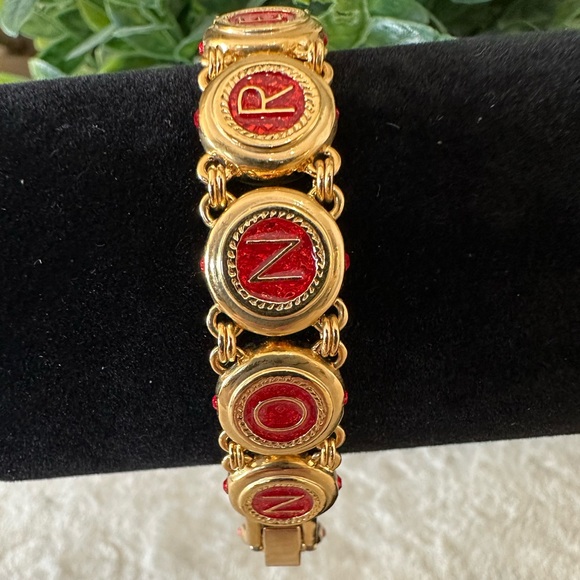 JBK Camrose & Kross ❤️ Red and Gold Wedding Bracelet - Picture 2 of 5